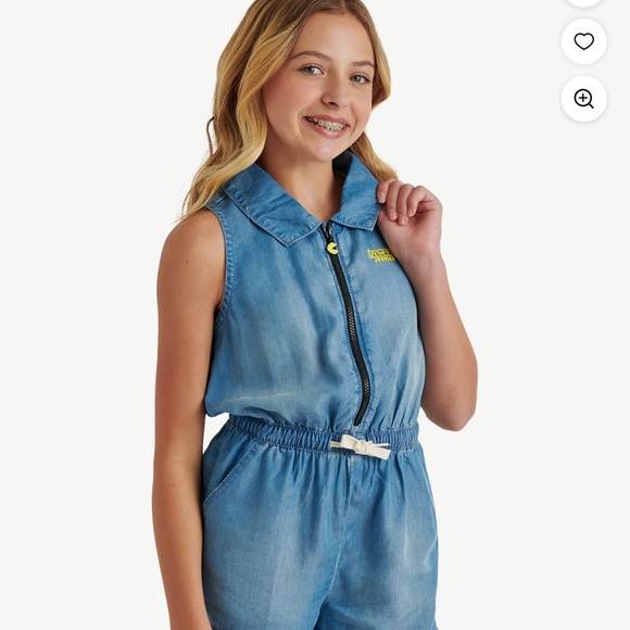 Justice Blue Denim Kids Matching Set - Picture 1 of 10